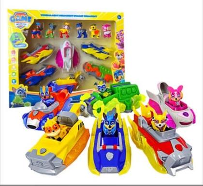 Imagem de Kit 6 Carrinhos Patrulha Canina Brinquedos Coleção Fricção