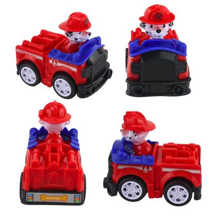 Imagem de Kit 6 Carrinhos Patrulha Canina Com Fricção Coleção Patrulha Figuras De Ação Patrulha Canina Rubbie, Skye, Chase E Marsha