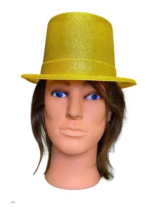 Imagem de Kit 6 Cartola Carnaval Glitter Plástica Chapéu Fantasia Luxo