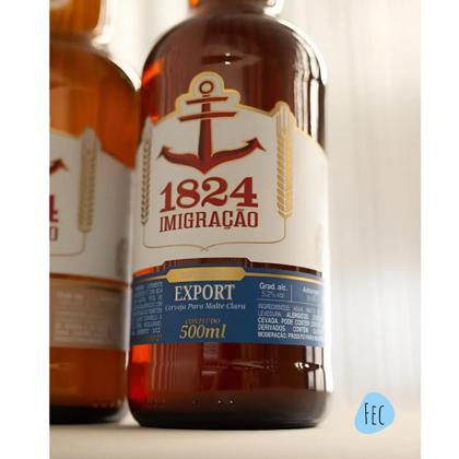 Imagem de Kit 6 Cerveja Imigração 1824 Export 500ml Puro Malte