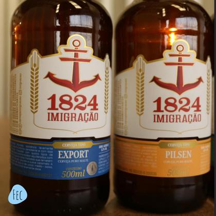 Imagem de Kit 6 Cerveja Imigração 1824 Export 500ml Puro Malte