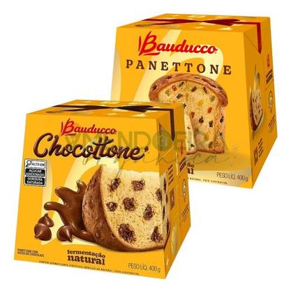 Imagem de Kit 6 Cesta De Natal Bauducco Grande 21 Itens Original C Nf