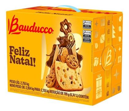 Imagem de Kit 6 Cesta De Natal Bauducco Grande 21 Itens Original C Nf