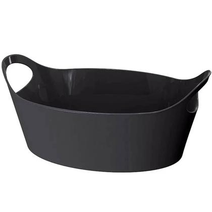 Imagem de Kit 6 Cestos Batata Frita Preto 28x12cm Restaurantes Bares Lancherias Plus M Uz Utilidades