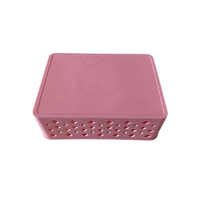 Imagem de Kit 6 Cestos Multiuso Organizador Empilhável Gaveta 19x14x6