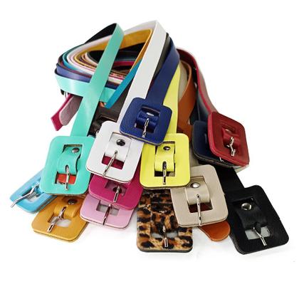 Imagem de Kit 6 Cintos Com FIvela Quadrada Feminino Retro Basico, CF01