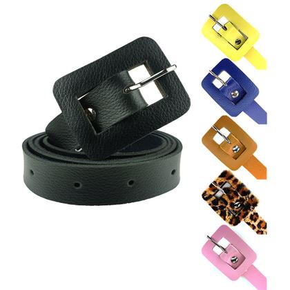 Imagem de Kit 6 Cintos Feminino Basico De Fivela Oval Retro Fino, CF12