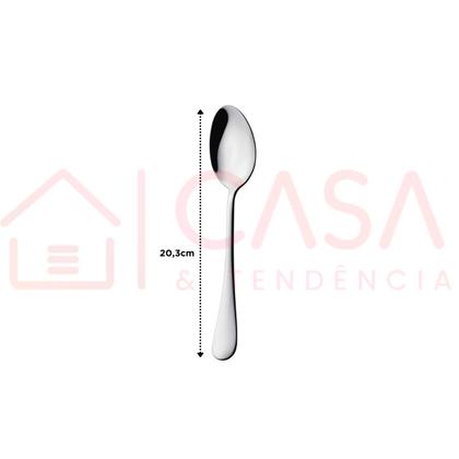 Imagem de Kit 6 Colheres de Mesa Hercules Olimpia Aço Inox 1555-001