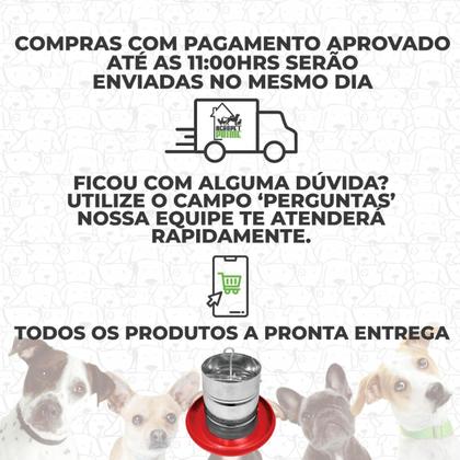 Imagem de Kit 6 Comedouro Tubular 5kg p/ Frango Aves Galinha Faisão