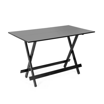 Imagem de Kit 6 Conjuntos Dobráveis 120x70 com 4 Cadeiras Preto - Móveis Britz