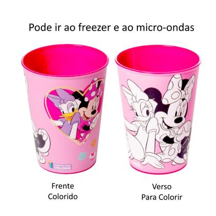 Imagem de Kit 6 Copo Minnie 320ml Rosa p/ Festa Infantil Lembrancinha