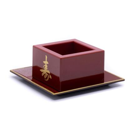 Imagem de Kit 6 Copos Sake Massu Ideograma Japonês Cor Vermelho 65Ml