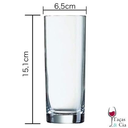 Imagem de Kit 6 Copos Suco Cristal Titânio Longo Bohemia Barline 300ml