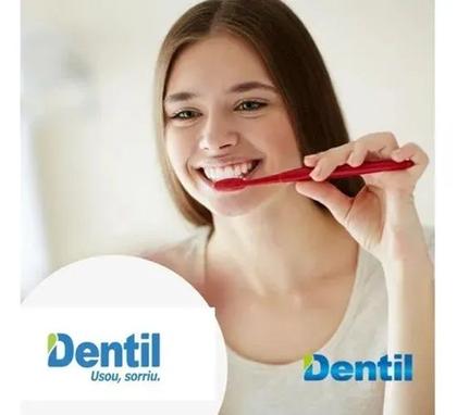 Imagem de Kit 6 Creme Dental Ultra Mint com Xilitol Sem Flúor Menta 70gr Dentil