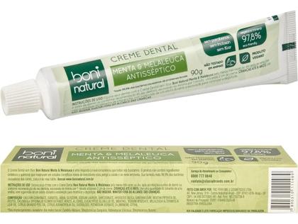 Imagem de Kit 6 Cremes Dentais Sem Fluor Menta E Melaleuca 90g Boni Natural