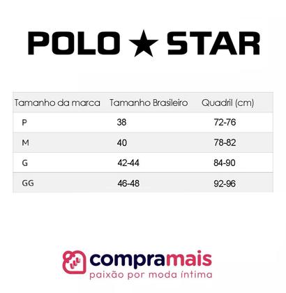 Imagem de Kit 6 Cueca Boxer Microfibra Polo Star Branca - V1