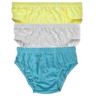 Imagem de Kit 6 Cueca Slip Infantil 100% Algodão Menino Criança Colorido Tradicional