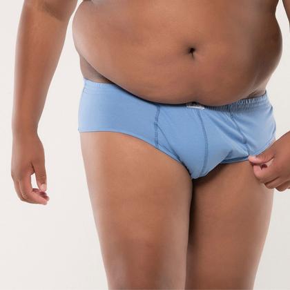 Imagem de Kit 6 cuecas 100% algodão slip plus size Keeper