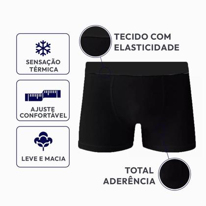 Imagem de Kit 6 Cuecas Box Algodão Varias Cores Masculino Adulto