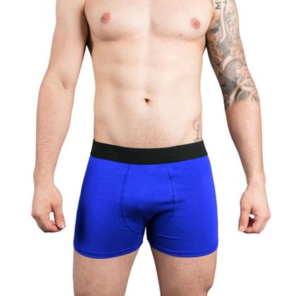 Imagem de Kit 6 Cuecas Boxer Box Algodão Cotton Lisa Básica Casual