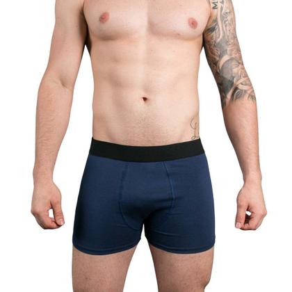 Imagem de Kit 6 Cuecas Boxer Box Algodão Cotton Lisa Básica Casual