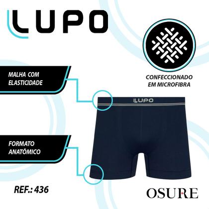 Imagem de Kit 6 Cuecas Boxer Lupo Masculina Poliamida Sem Costura Atacado Box Original
