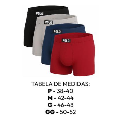 Imagem de Kit 6 Cuecas Boxer Polo Star Viscose Masculina Toque Gelado