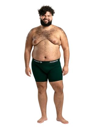 Imagem de Kit 6 Cuecas Plus Size Masculina Adulto Boxer Box Confortável Lisa Não Enrola Grande G1 G2 G3