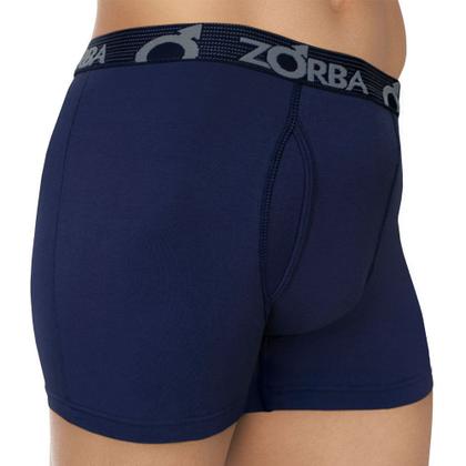 Imagem de Kit 6 Cuecas Zorba Boxer com Abertura 848 Marinho - GG