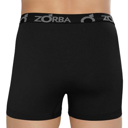 Imagem de Kit 6 Cuecas Zorba Boxer com Abertura 848 Preto - P