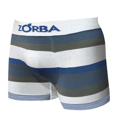 Imagem de Kit 6 Cuecas Zorba Boxer Listrada 847 Branco - M