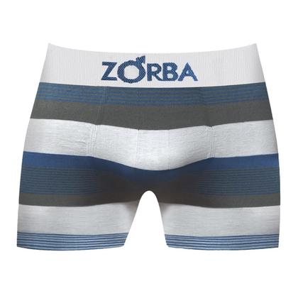Imagem de Kit 6 Cuecas Zorba Boxer Listrada 847 Branco - M