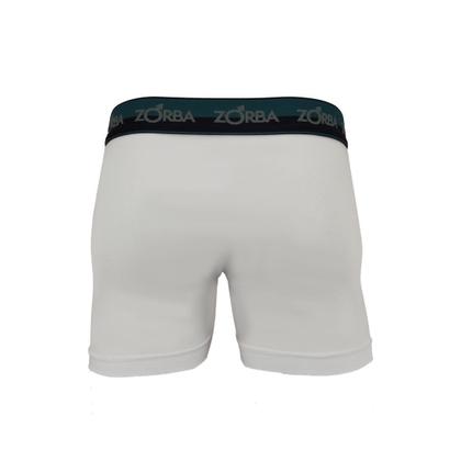 Imagem de Kit 6 Cuecas Zorba Boxer Max Algodão 702 Branco/Mescla - GG