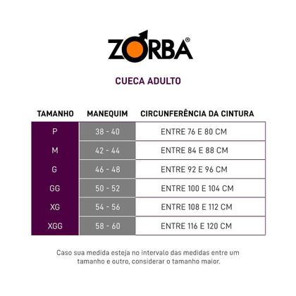 Imagem de Kit 6 Cuecas Zorba Boxer Plus 717 Mescla - GG