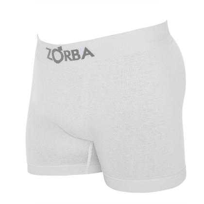 Imagem de Kit 6 Cuecas Zorba Boxer sem Costura Algodão 781 Branco - M