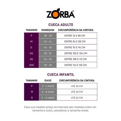 Imagem de Kit 6 Cuecas Zorba Boxer sem Costura Algodão 781 Marinho - GG