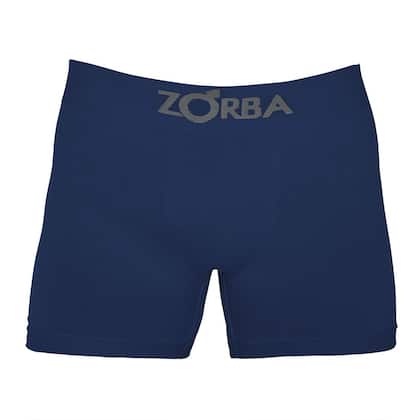 Imagem de Kit 6 Cuecas Zorba Boxer sem Costura Algodão 781 Marinho - GG