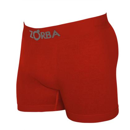 Imagem de Kit 6 Cuecas Zorba Boxer sem Costura Algodão 781 Vermelho Escuro - P