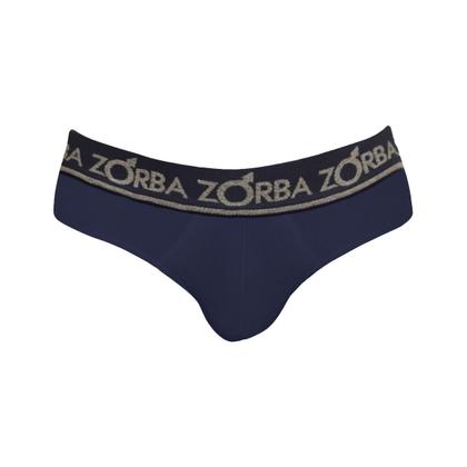 Imagem de Kit 6 Cuecas Zorba Slip Plus 716 Marinho - M