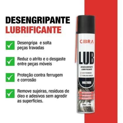 Imagem de Kit 6 Desengripante Óleo Lubrificante Multiuso Spray Cibra