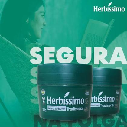 Imagem de Kit 6 Desodorante Creme Tradicional Herbíssimo 55G - Dana