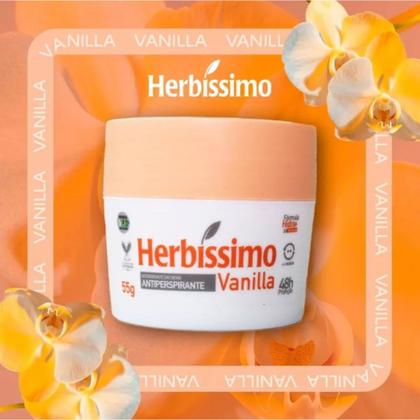 Imagem de Kit 6 Desodorante Creme Vanilla Herbíssimo 55G - Dana