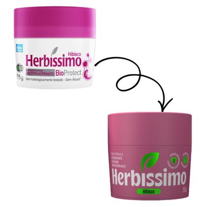 Imagem de Kit 6 Desodorante Herbíssimo Creme Hibisco 55g - Dana