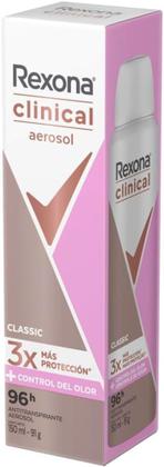 Imagem de Kit 6 Desodorantes Rexona Aerossol Antitranspirante - Feminino Clinical Classic 150ml