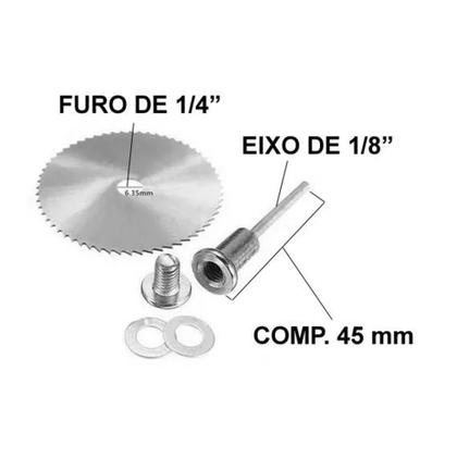 Imagem de Kit 6 Em 1 Mini Disco Serra Circular Micro Retifica Dremel