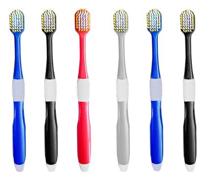 Imagem de Kit 6 Escovas De Dente Revolution Pro Cerda Macia Adulto
