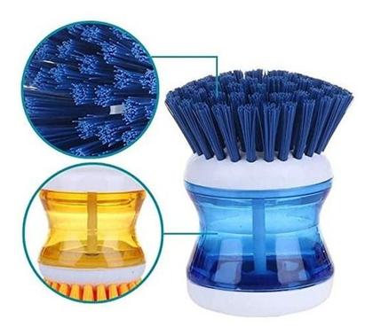 Imagem de Kit 6 Escovas Lava Louças C/ Reservatório E Dispenser - Atacado