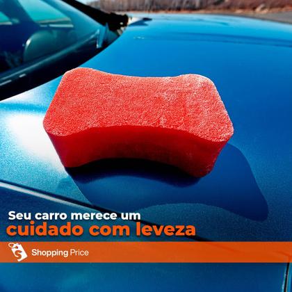Imagem de Kit 6 Esponjas de Limpeza Lavagem Automotiva Uso Geral