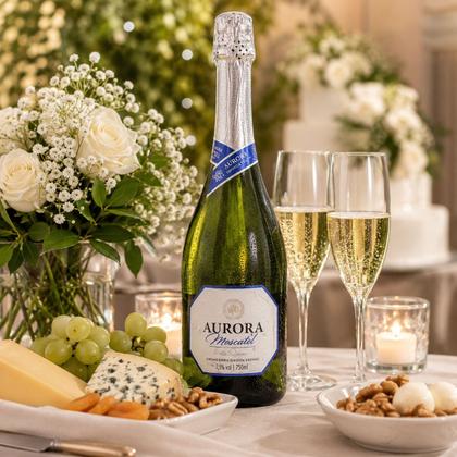 Imagem de Kit 6 Espumante Aurora Moscatel Branco 750ml