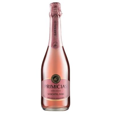 Imagem de Kit 6 Espumante Garibaldi Primícias Moscatel Rose 660ml